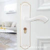 Black bedroom interior room door, solid wood door, door handle, silent door lock, mechanical door lock, lock, household universal type details Picture